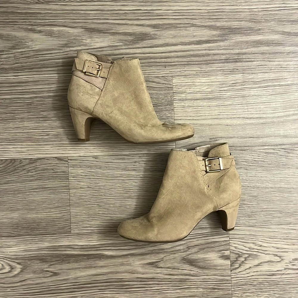 Tan booties